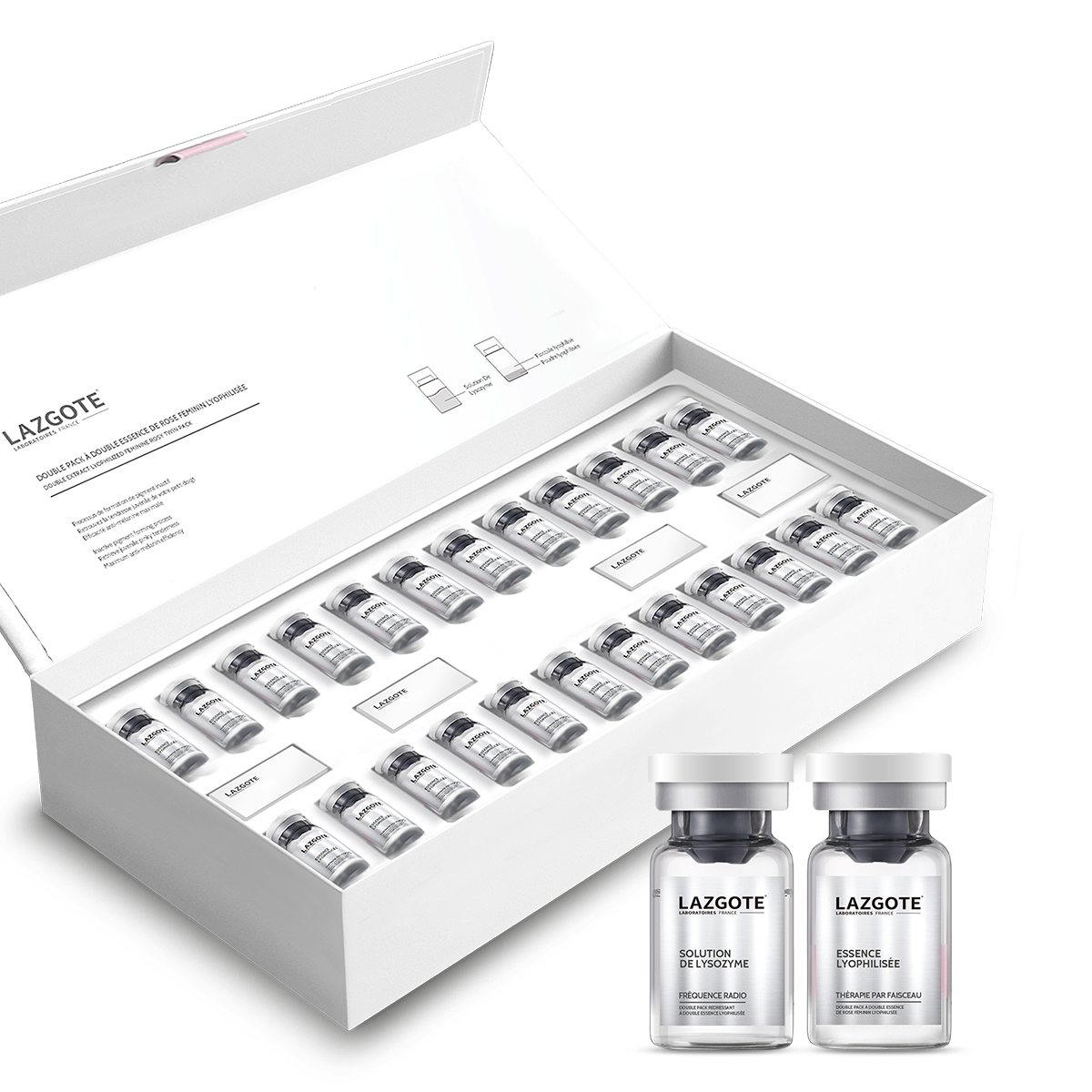 Double Extract Lyophilized Feminine Rosy Twin Pack powder floccule 1g+lysozyme solution 7ml*12Set