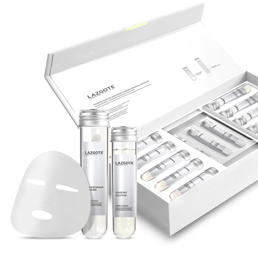Double Extract Lyophilized Brightening Facial Mask  Lyophilized mask 1g +Essence 30ml*10set